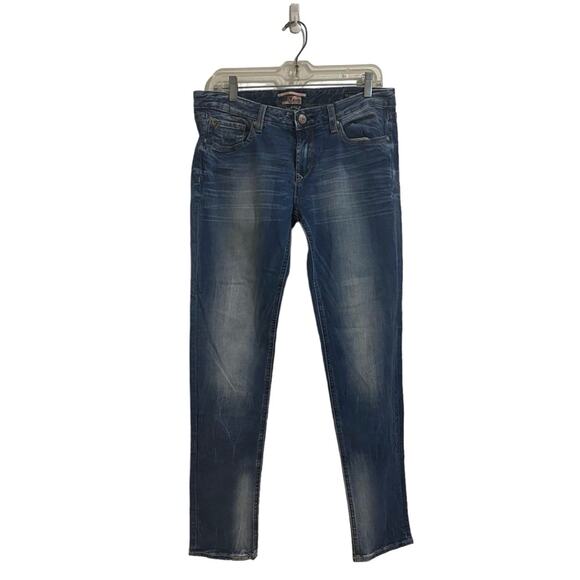 Rerock For Express Mid Rise Skinny Jeans Sz 30 - Picture 1 of 14